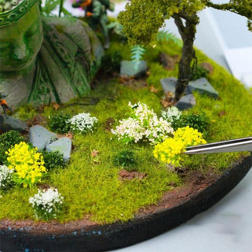 2 Materiales De Construcción Miniaturas Paisaje Mesa De