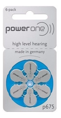 Imagem 3 de 3 de 120 Pilhas Baterias P675 Pr44 Aparelho Auditivo - Power One