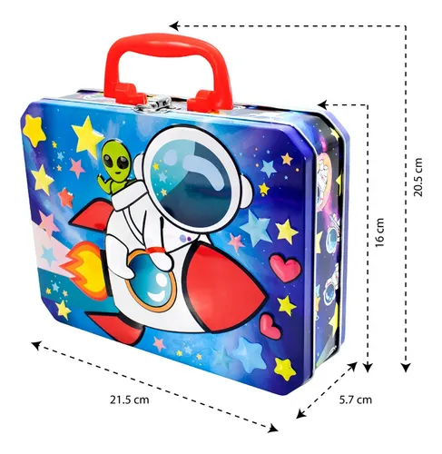 Lonchera Para Ni os Escolar Met lica Astronauta