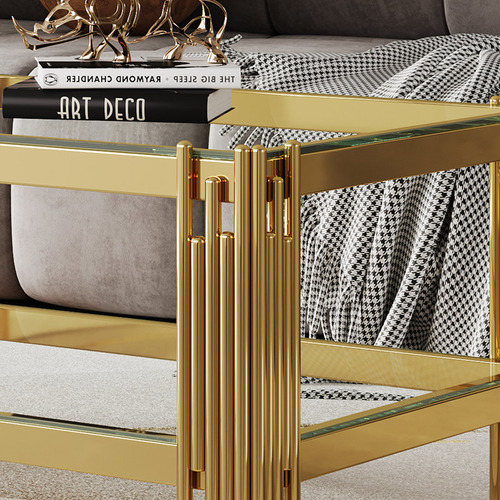Mesa De Centro Con Tapa De Cristal Westco Rectangular