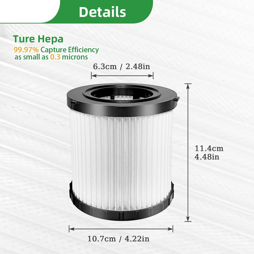 1 Paquete De 2 Filtros Hepa Dcv5801h Compatibles Con