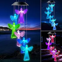 Comprar Angel Solar Wind Chimes Regalos De Jardinería Al Aire Libre 
