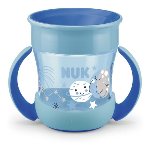 Vaso Nuk Mini Magic Cup 360 Luminoso Con Asas Tapa 160ml +6m