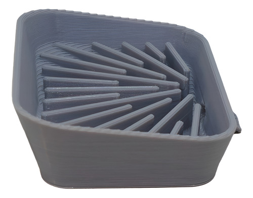 Jabonera Con Pico Para Desagote Desagüe Accesorio Baño Color Gris