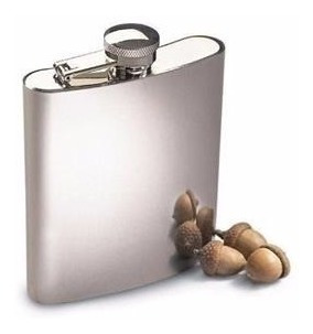 Cantil Porta Bebida De Bolso 210ml Inox - Whisky Vodka Rum