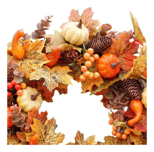Corona De Acción De Gracias De La Cosecha De Otoño