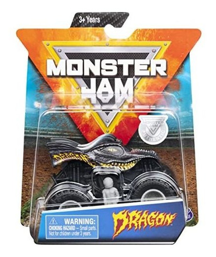 Monster Jam Ruedas Calientes 1:64 Scale Dragon, 8q46k