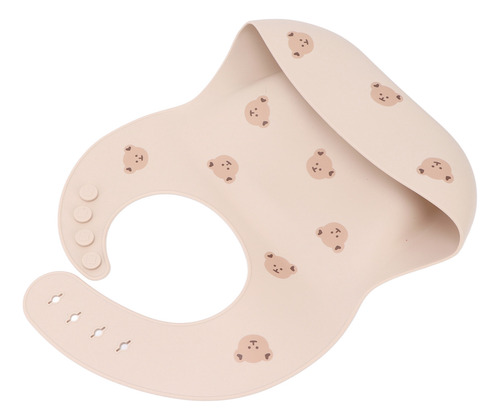 Babero De Silicona Ajustable Para Bebés, Impermeable, No Tóx