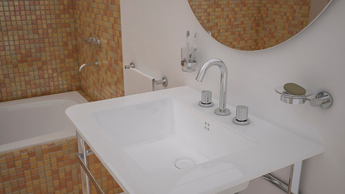 Imagen 3 de 5 de Griferia De Baño Fv Lavatorio Mesada Radal 207/c7 Cromado