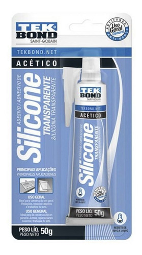 Silicón Uso General 50g Transparente 6pzs