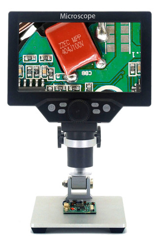 Microscopio Continuo De 12 Mp Con Aluminio 1-1200x
