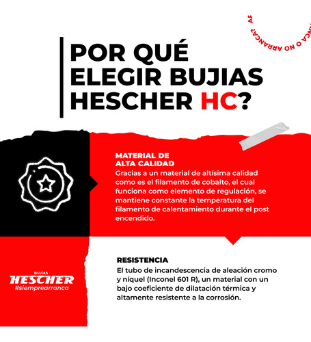 Imagen 3 de 7 de Kit X4 Bujía Precalentamiento Hc-192 Hy Un Dai H-1 2.5 Tci