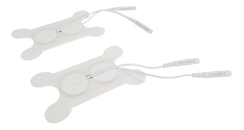 Sensamed - 2 Electrodos Parches Pads Garganta Disfagia TENS EMS Cola De Ratón Color Blanco