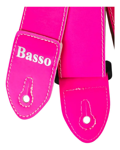 Correa de bajo color rosa neón Sf182 para guitarra, guitarra y bajo