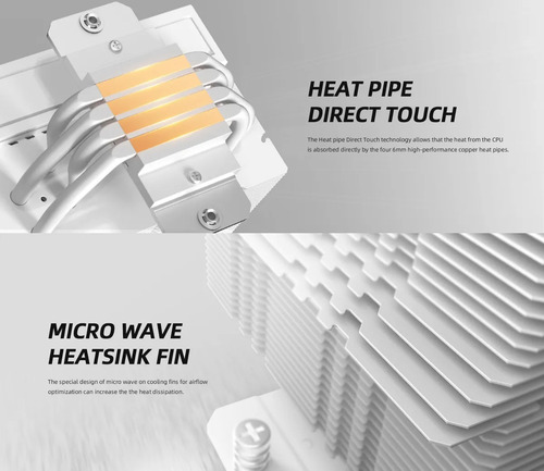 Cpu Cooler Id-cooling Frozn A410 Dw 120mm Amd Intel White