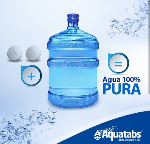 Imagen 2 de 4 de Tabletas Purificadoras Aquatabs 17mg . Rinde 10 Lts