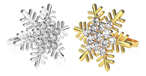6 Piezas De Servilleteros De De Navidad Elegantes Para Oro