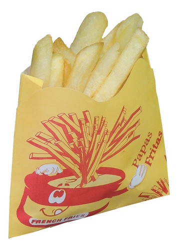 Bolsita Porta Papas Fritas En Combos De Pollo,perros, Burger