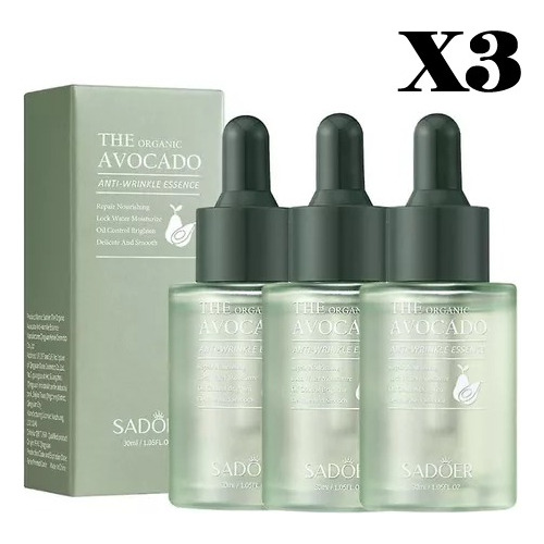 Serum Facial Antiedad Control Grasa Aguacate Organico Sadoer