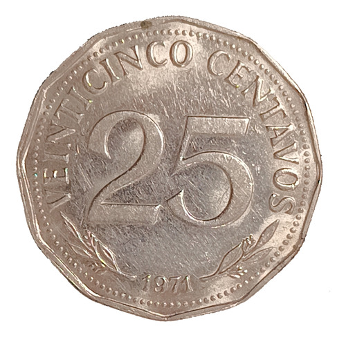 Bolivia 25 Centavos 1971 Excelente Km 193