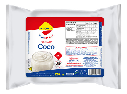 Mistura Pudim Diet Lowçucar 200g Sabores Variados Kit Com 10