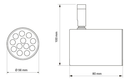 Imagen 2 de 6 de Aplique Spot Móvil Led 1 Luz De Pared / Techo Circular Gu10