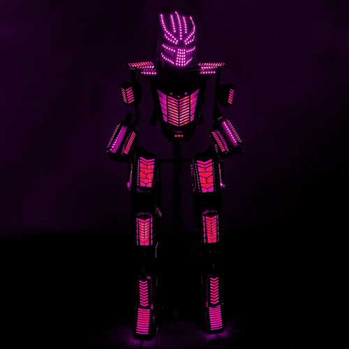 Traje Robot Led Luminoso Y Accesorios Especiales Ds Robots