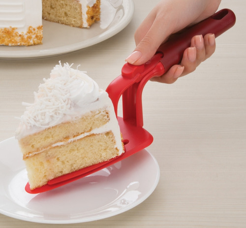 Pala Para Servir Pastel En Rebanada Betterware 22514 Color Rojo