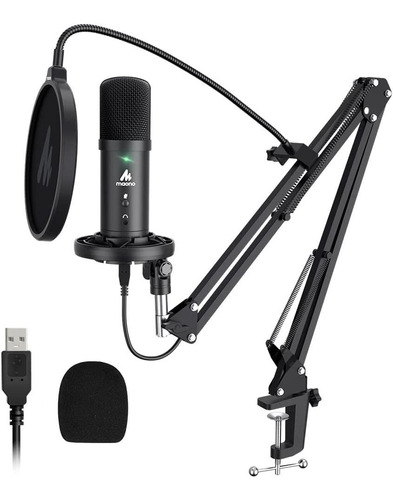 Kit Microfono Condensador Profesional Grabación Podcast