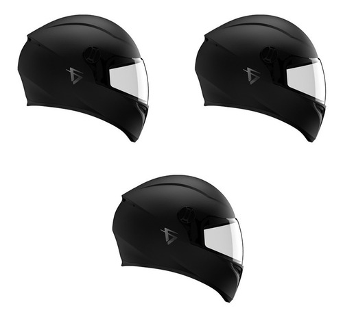 Imagen 1 de 4 de Vertigo Pack X3 Casco Moto V50 Monochrome.
