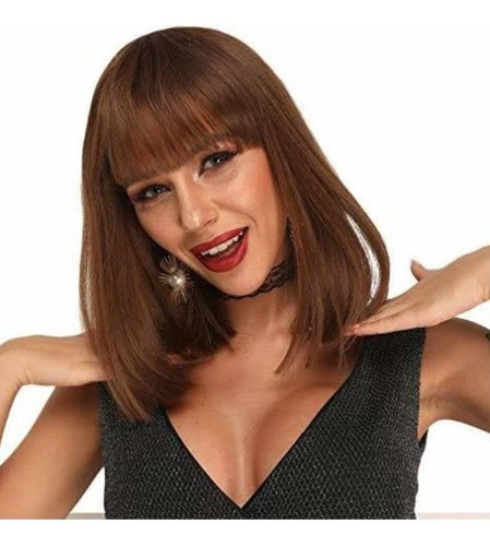 Lace Front Cabelo Humano Orelha A Orelha Com Franja