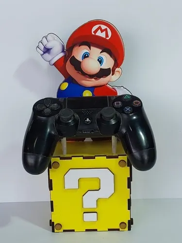 SUPORTE CONTROLE PS4, PS5, XBOX - SUPER MÁRIO