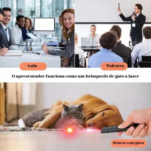 Caneta Power Point Laser Wireless Slides Apresentação Canva