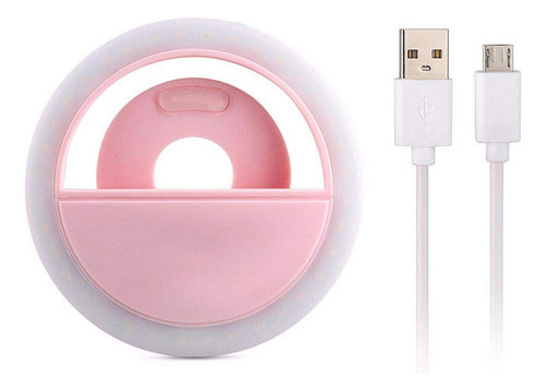 Mini Anillo De Luz Para Teléfonos Móviles Usb Iluminación 3 Color