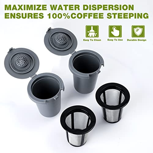 Tazas De Filtro De Café Reutilizables De 2 Piezas, Compatibl