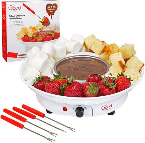 Fabrica De Fondue De Chocolate, Set Con 4 Tenedores Y Char