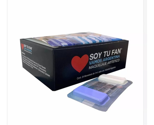 Pack 24 Unidades Maquillaje Artístico Argentina Copa América