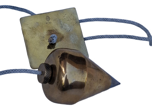 Plomada Bronce Antigua Punta Acero (Usado)