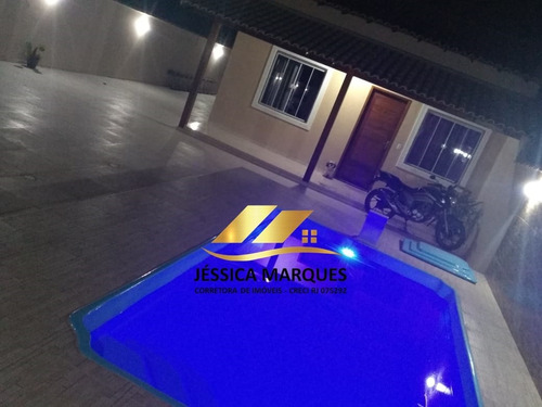 Imagem 6 de 9 de Casa De 2 Quartos, Área Gourmet E Piscina Em Unamar - 077.2