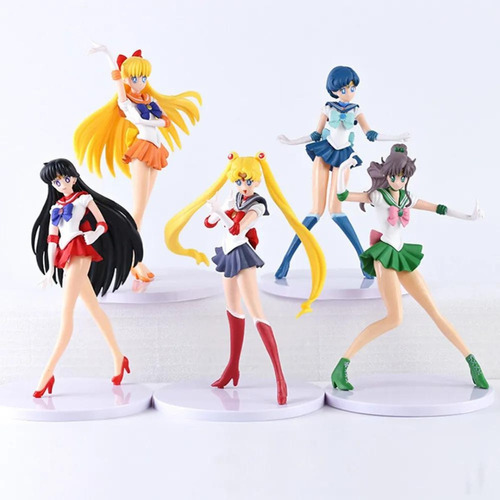 Set 5 Figuras Sailor Moon Coleccionable