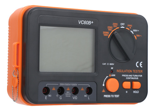 Medidor De Resistencia Ligero Vc60b+ Con Megóhmetro Y Alarma