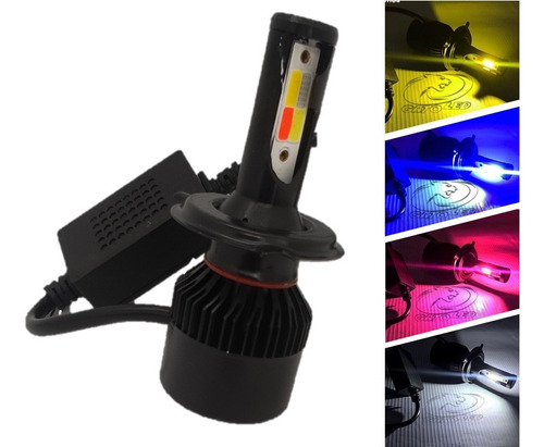 Bombillo Luz Led Carro Moto Multicolor 4 Colores 5 Funciones