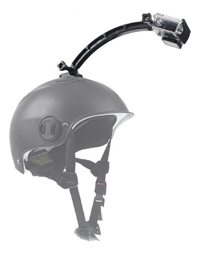 Suporte Braço Extensor Haste Capacete Arm Curvo Go Pro Sjcam Cor Preto