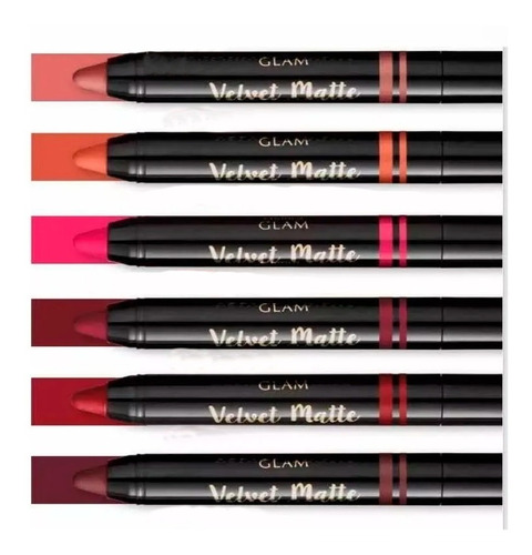 Imagem 1 de 3 de Batom Retrátil Velvet Matte Glam 1,8g