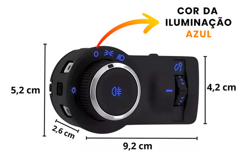 Interruptor Milha Cobalt Onix Agile Montana S10 Prisma Spin