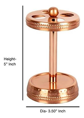 Nu Steel Copper Hudson Almacenamiento De Portacepillos De Di