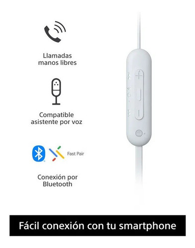 Audífonos Internos Inalámbricos Wi-c100 Color Blanco Blanco