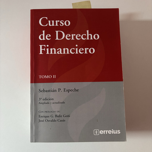 Curso De Derecho Financiero De Sebastián P Espeche (Usado)