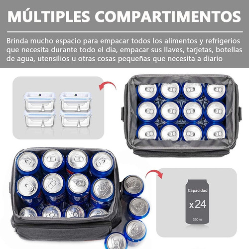 Ch- De Vanow Lonchera Térmica Bolsa Almuerzo De Hombro Gran