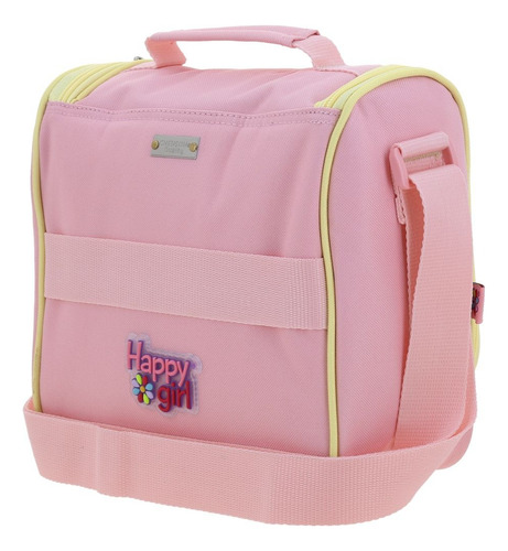 Kit Mochila Lonchera Lapicera Con Ruedas Kawai Chensohg70301 Rosa Claro Mochila Lonchera